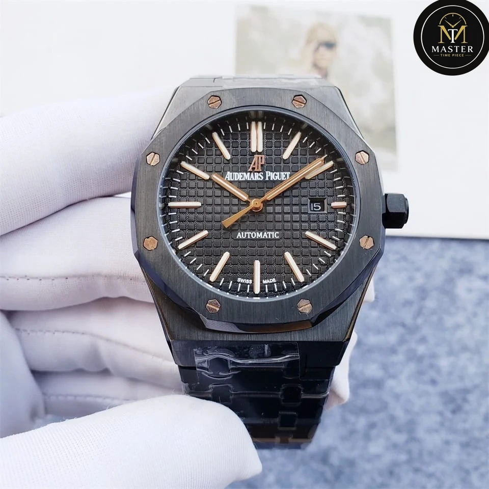 AP Audemars Piguet Black Stainless Steel Automatic- 41mm