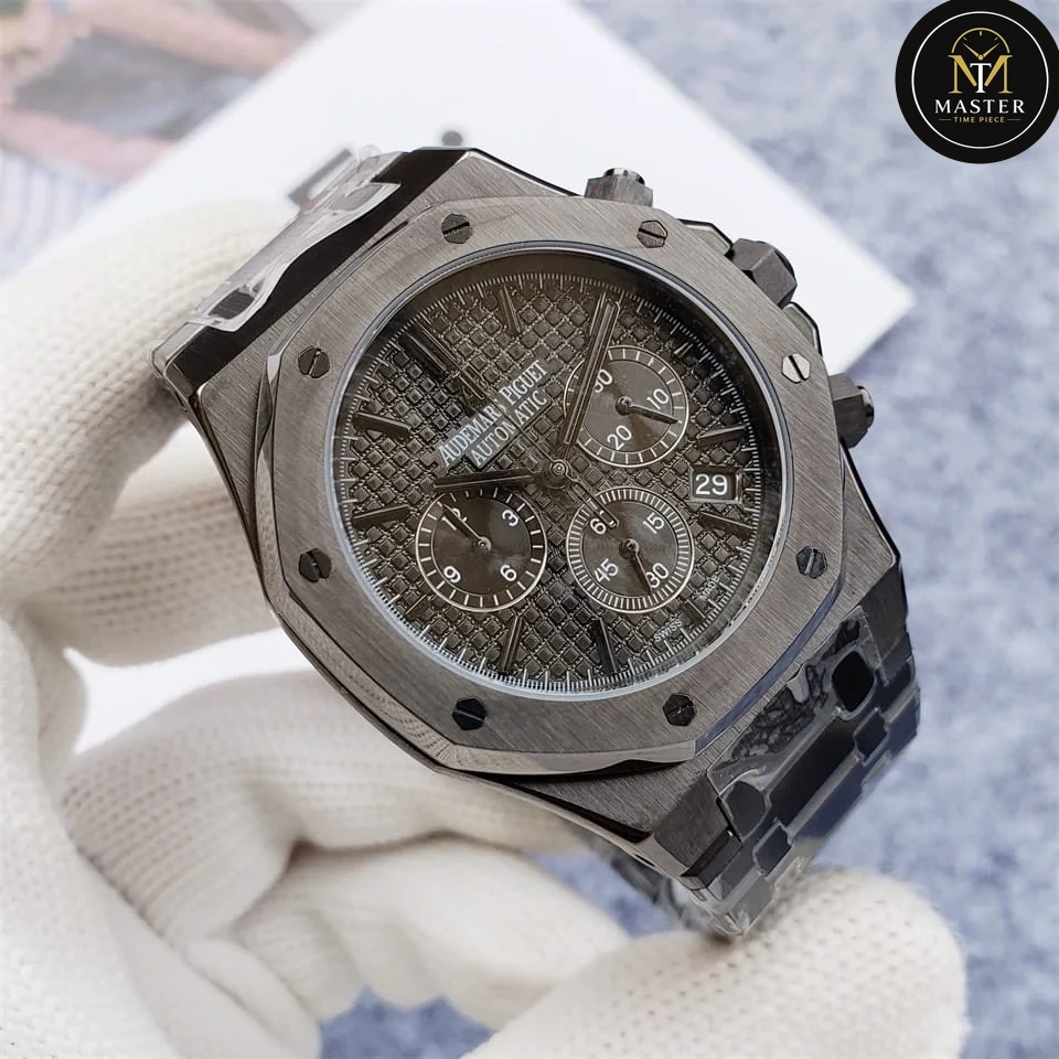 AP Audemars Piguet Black Stainless Steel Chronograph- 41mm vue 2