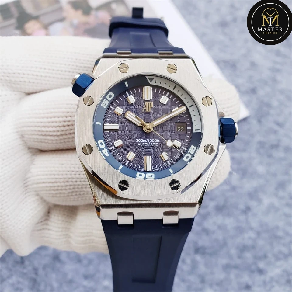 AP Audemars Piguet Blue Rubber Strap Chronograph – 42mm