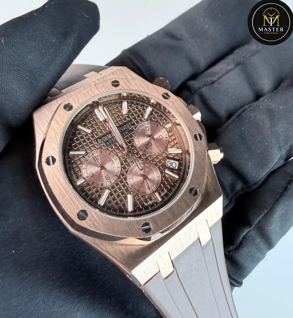 AP Audemars Piguet brown Rubber Strap- 42mm vue 2
