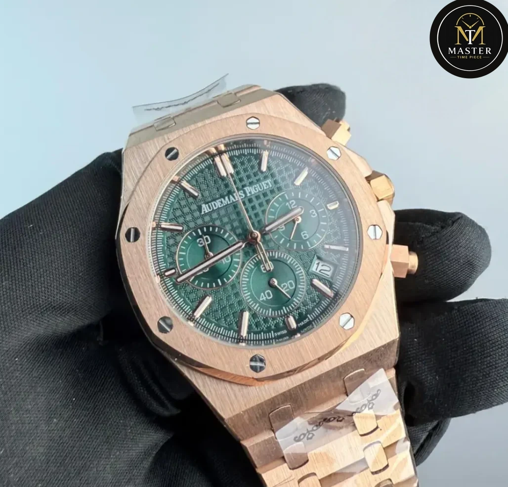 AP Audemars Piguet Green Dial Chronograph- 41mm vue 2