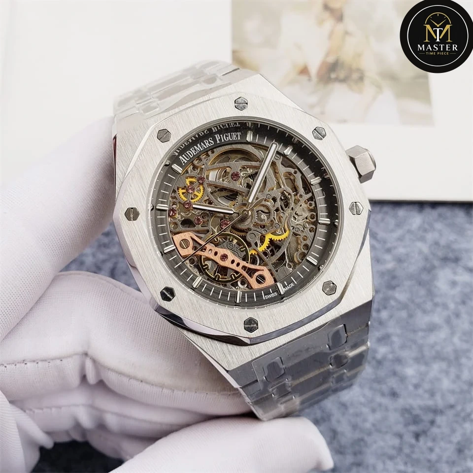AP Audemars Piguet Silver Stainless Steel Automatic Movement- 42mm