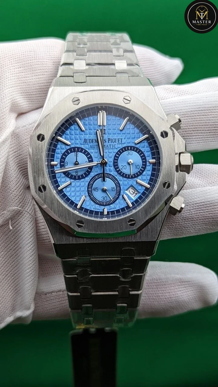 AP Audemars Piguet Silver Stainless Steel Chrono- 42mm