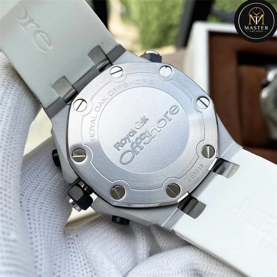 AP Audemars Piguet White Rubber Strap Royal Oak Offshore Quartz- 42mm vue 3