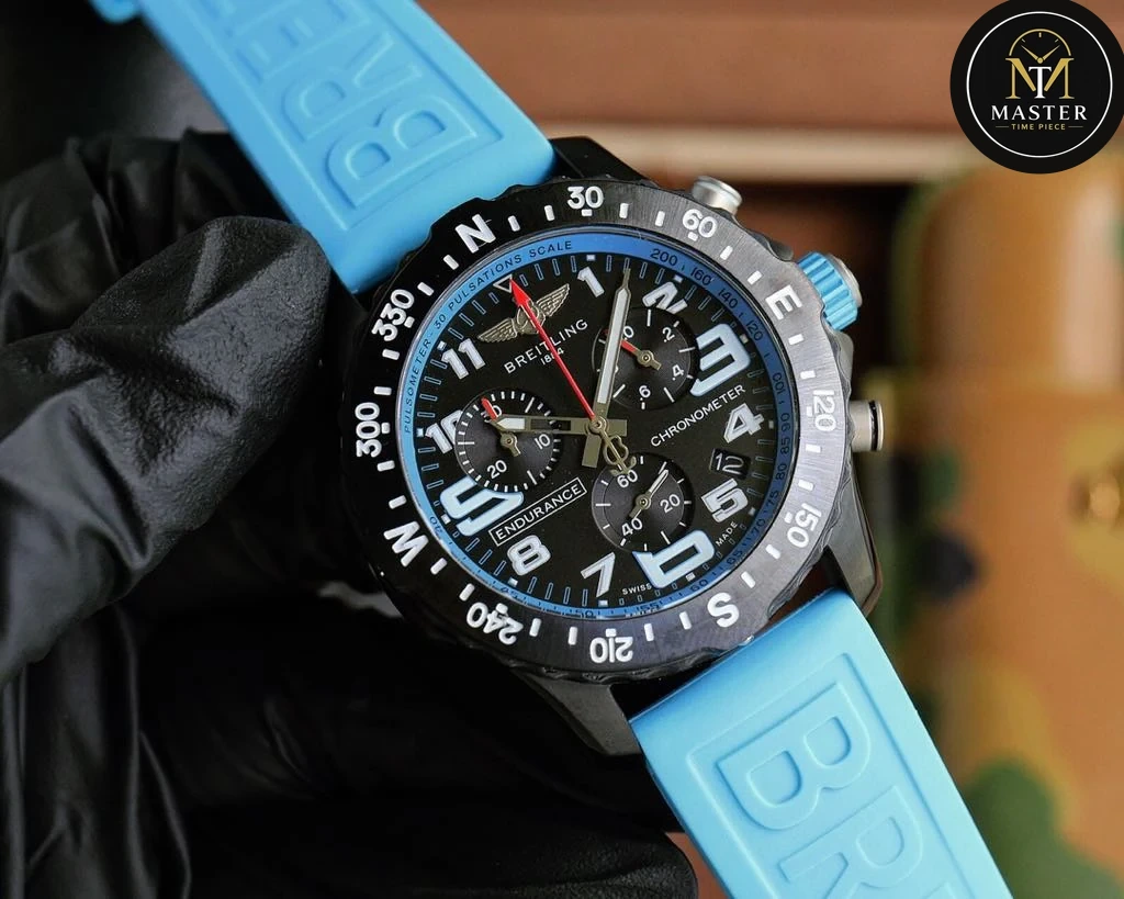 Endurance Chronograph Blue Strap -44mm vue 2