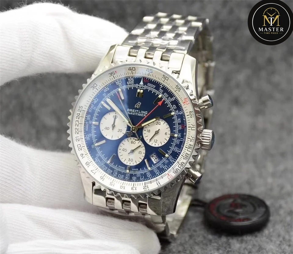 Navitimer Blue Dial Men’s -46mm vue 3