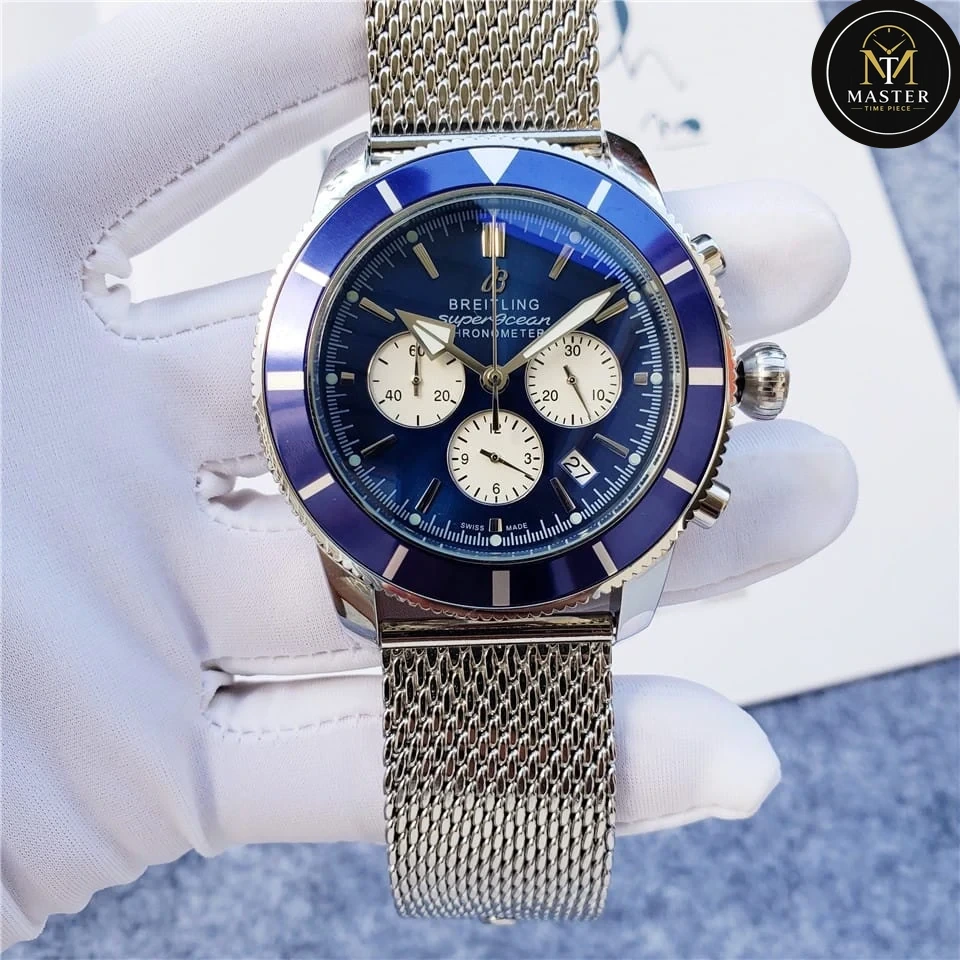 Superocean Blue dial Chronograph For Men’s- 44mm