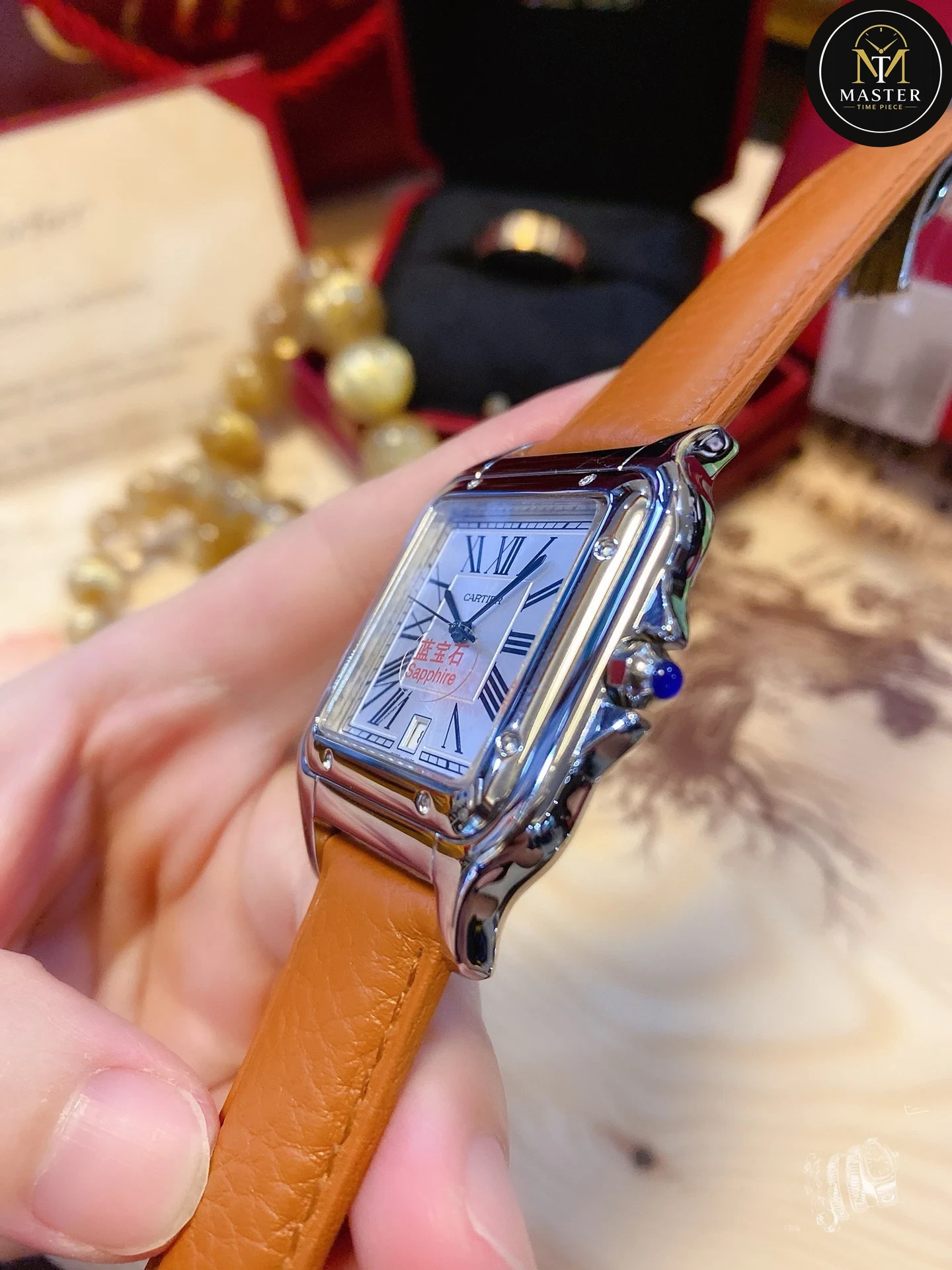 Automatic Movement with leather strap vue 2