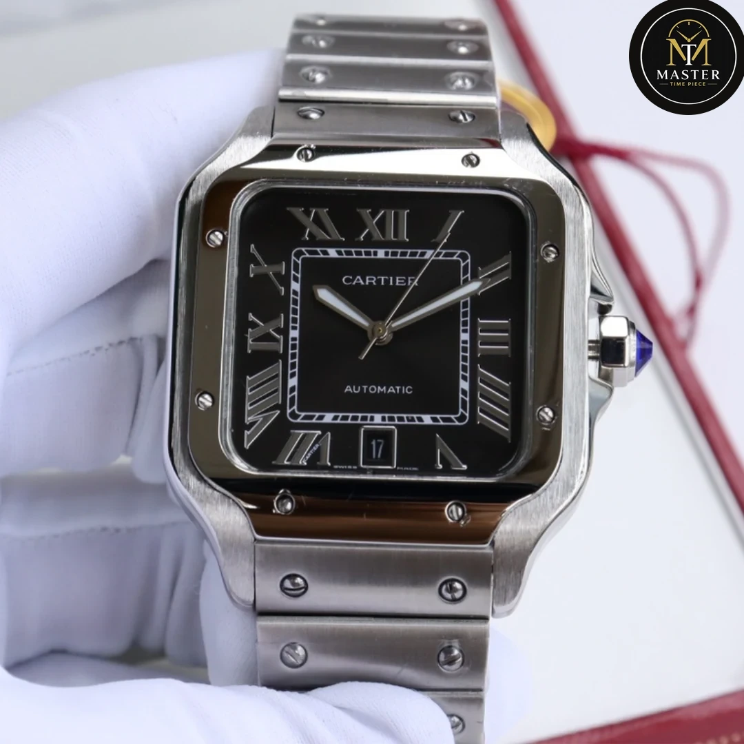 Santos Black dial Automatic Movement – 40mm