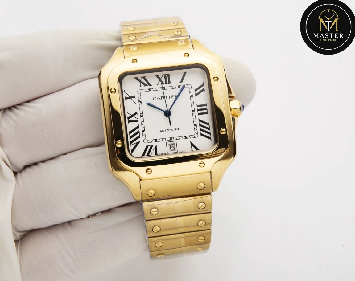 Santos Gold Strap Automatic Movement – 40mm vue 3