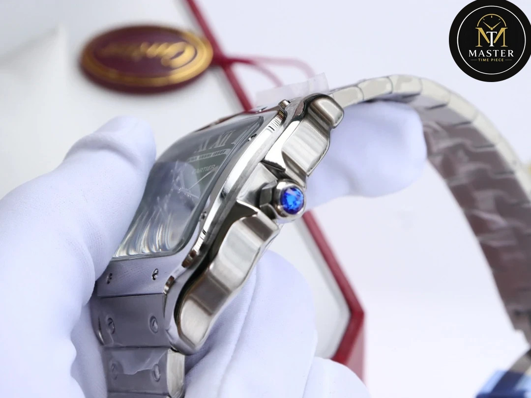 Santos Green dial Automatic Movement – 40mm vue 2