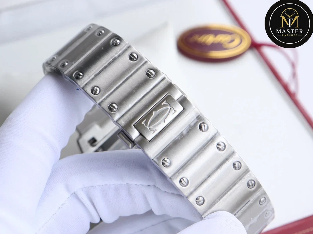 Santos Green dial Automatic Movement – 40mm vue 7