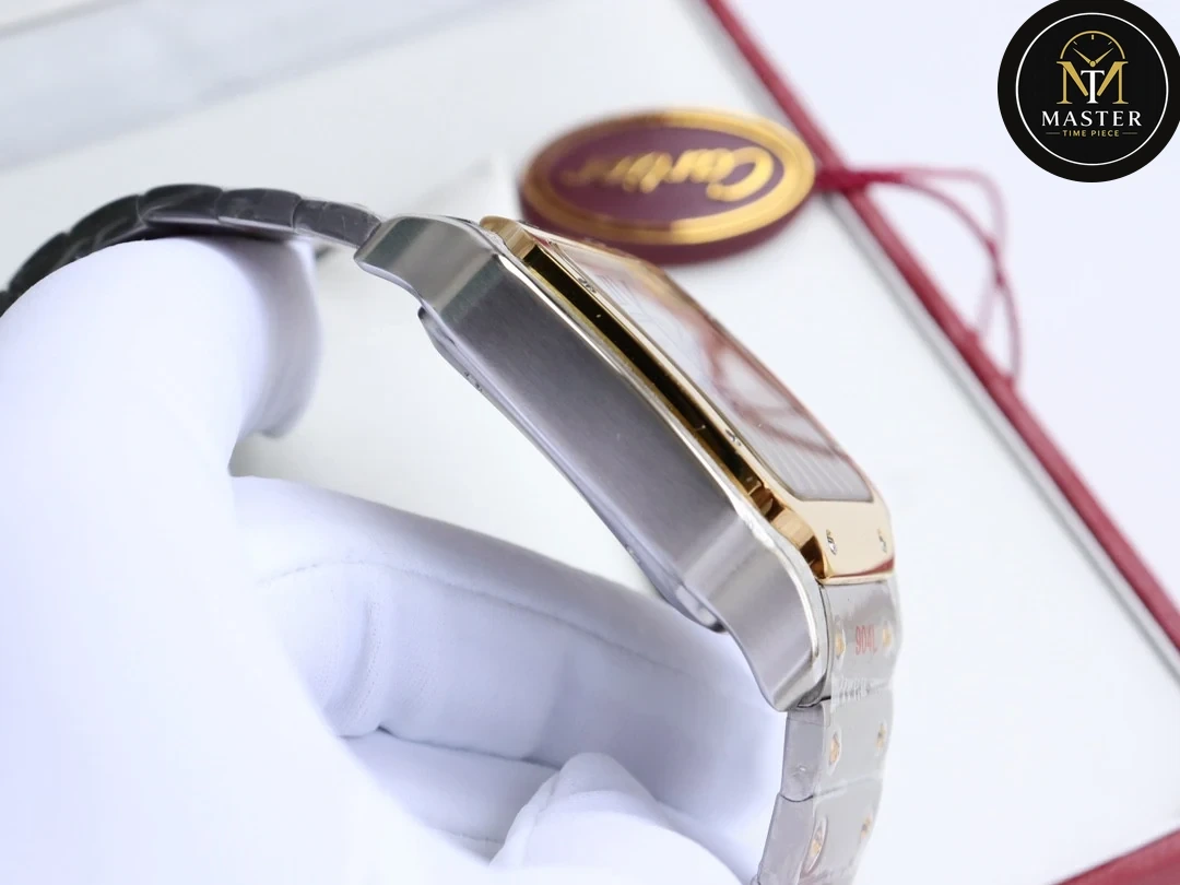 Santos White dial Automatic- 40mm vue 2
