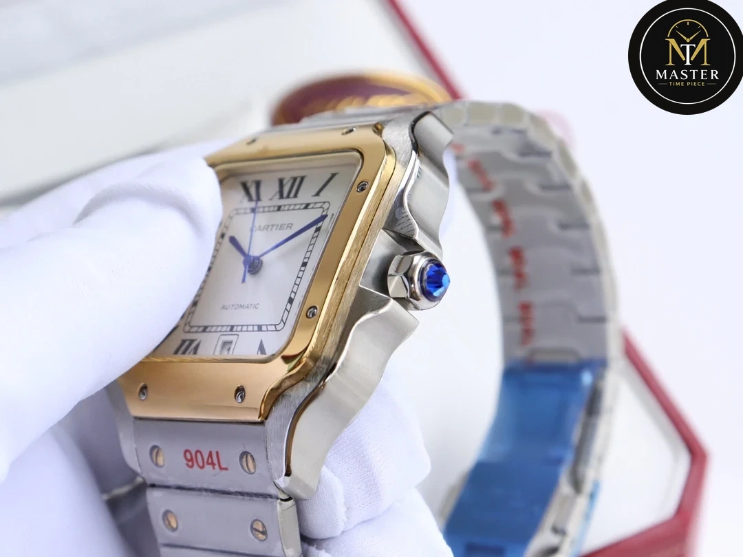 Santos White dial Automatic- 40mm vue 3