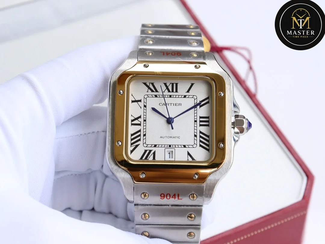Santos White dial Automatic- 40mm vue 5