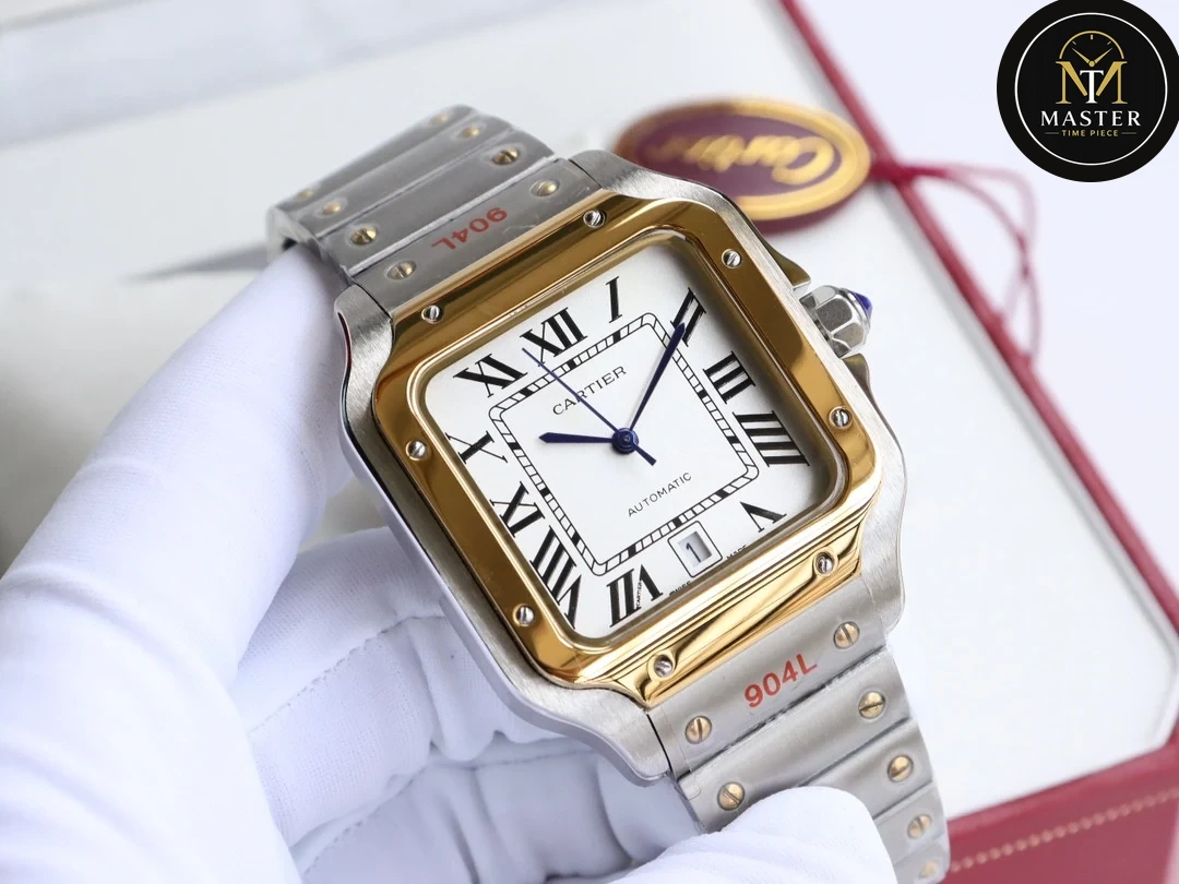 Santos White dial Automatic- 40mm vue 6