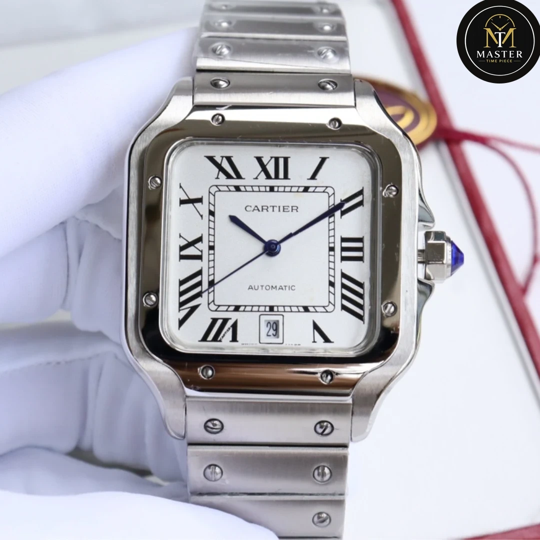 Santos White dial Automatic Movement -40mm