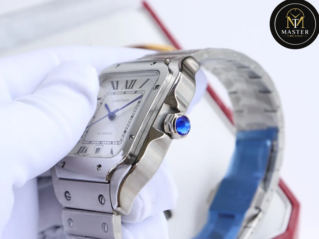 Santos White dial Automatic Movement -40mm vue 3