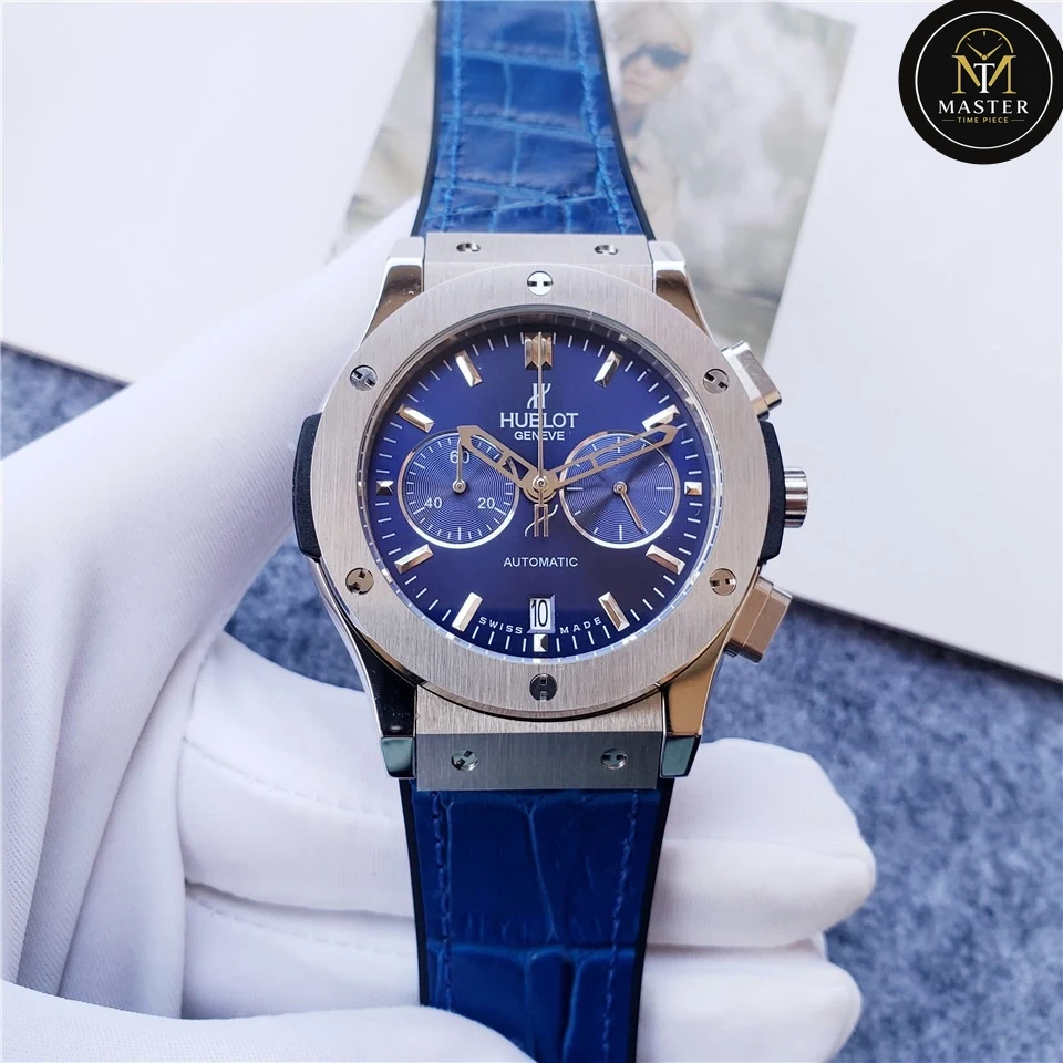 Big Bang Blue Leather Strap Chronograph- 42mm