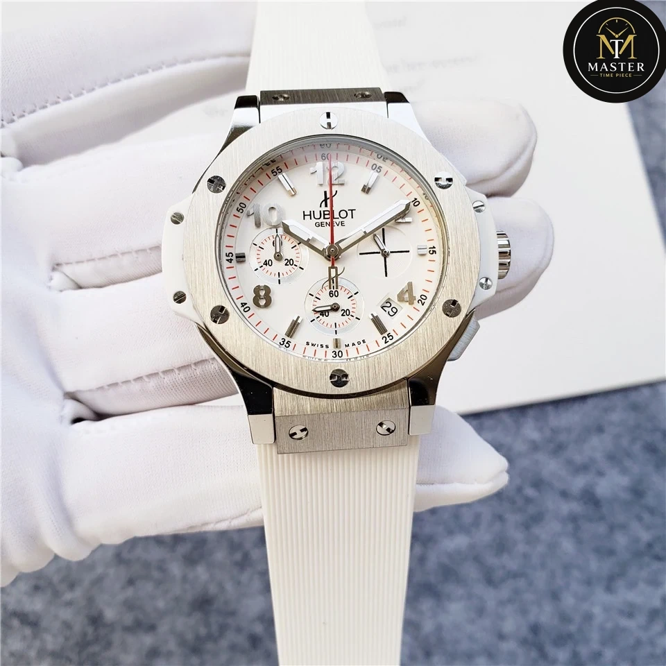 Big Bang White Rubber Strap Chronograph- 42mm