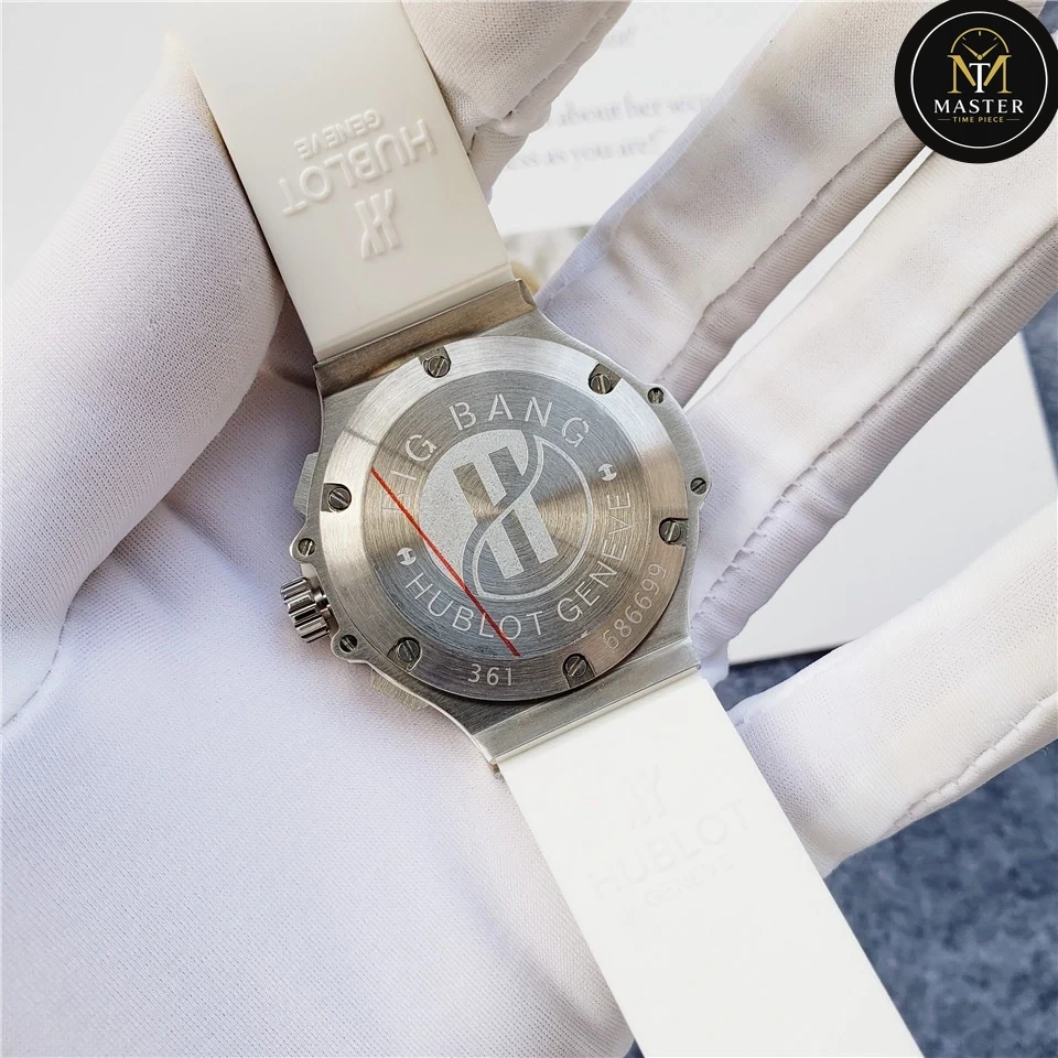 Big Bang White Rubber Strap Chronograph- 42mm vue 5
