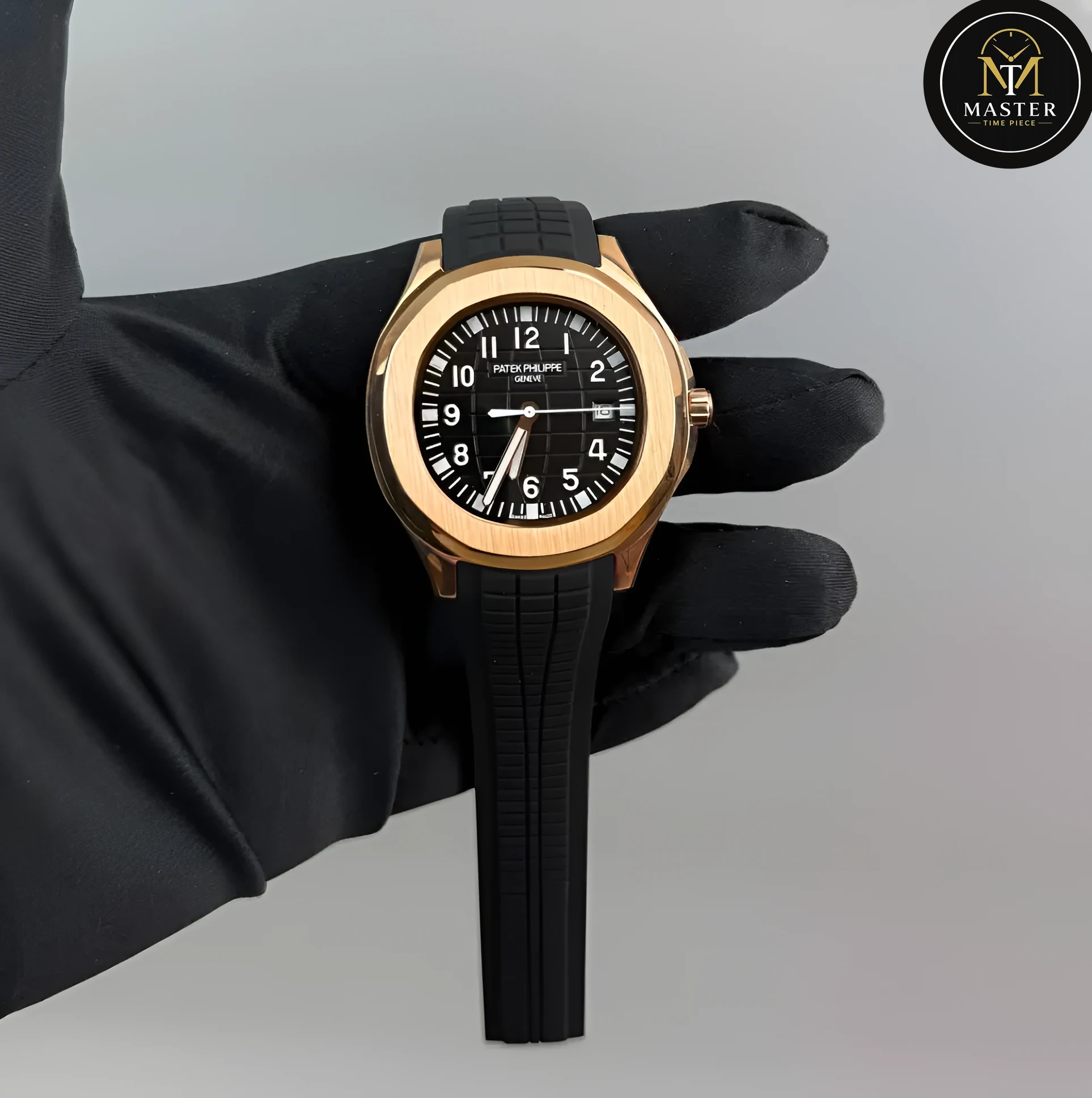 Rose Gold Rubber Strap Automatic- 40mm