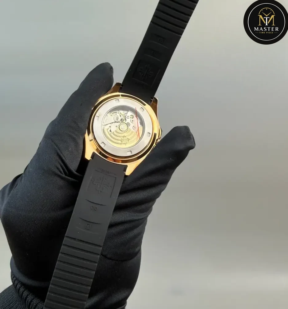 Rose Gold Rubber Strap Automatic- 40mm vue 3