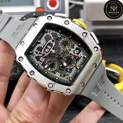 Automatic Grey Rubber strap RM