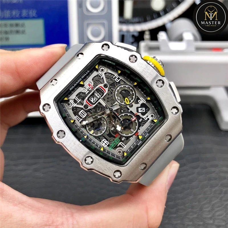 Automatic Grey Rubber strap RM vue 2