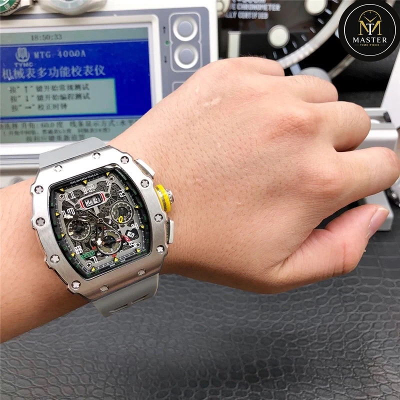 Automatic Grey Rubber strap RM vue 3