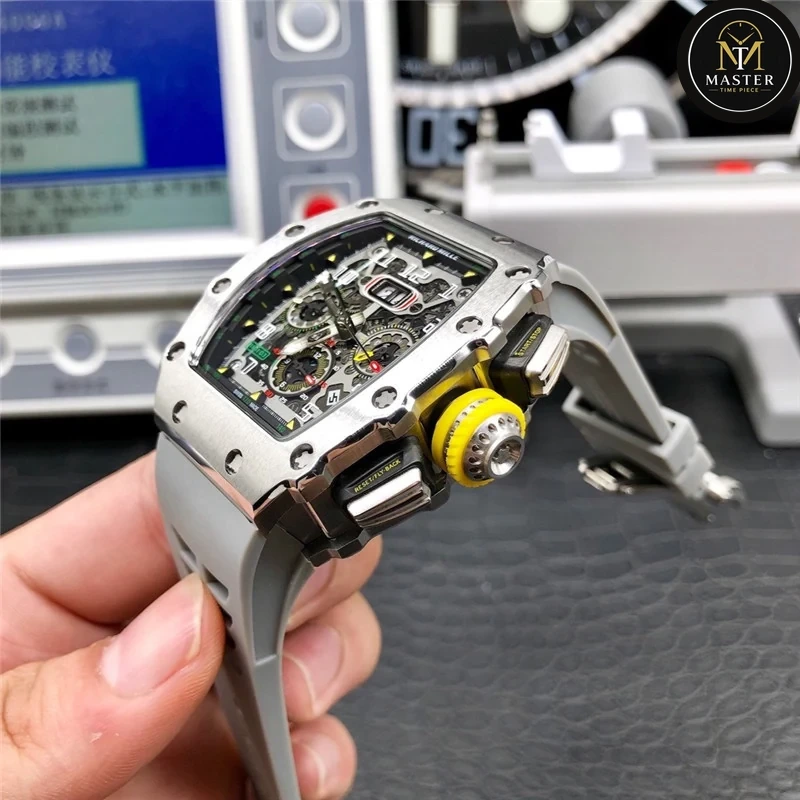 Automatic Grey Rubber strap RM vue 5