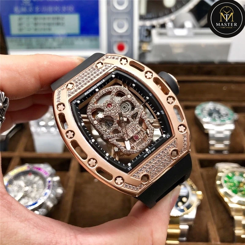 Automatic Movement Black Rubber strap RM vue 3