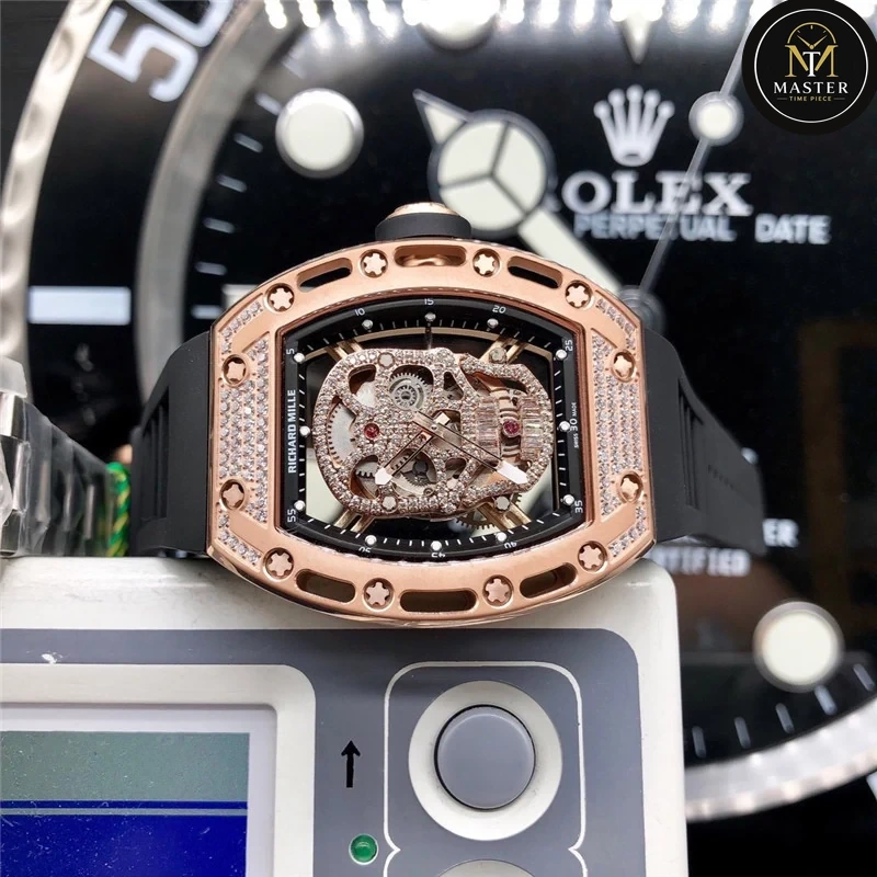 Automatic Movement Black Rubber strap RM vue 6