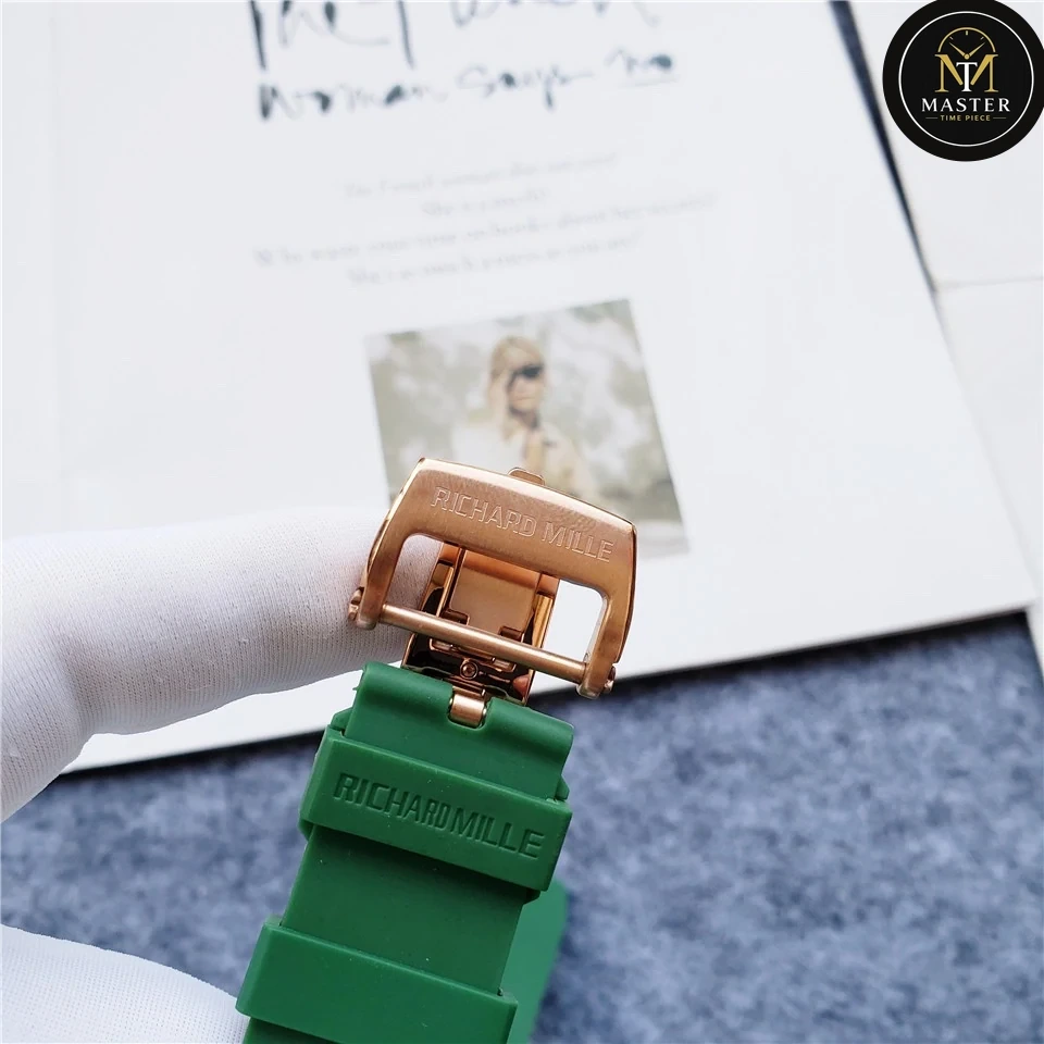 Automatic Movement Green Rubber strap RM vue 7