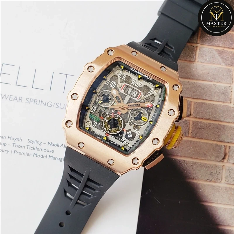 Automatic Movement Rubber strap RM vue 2