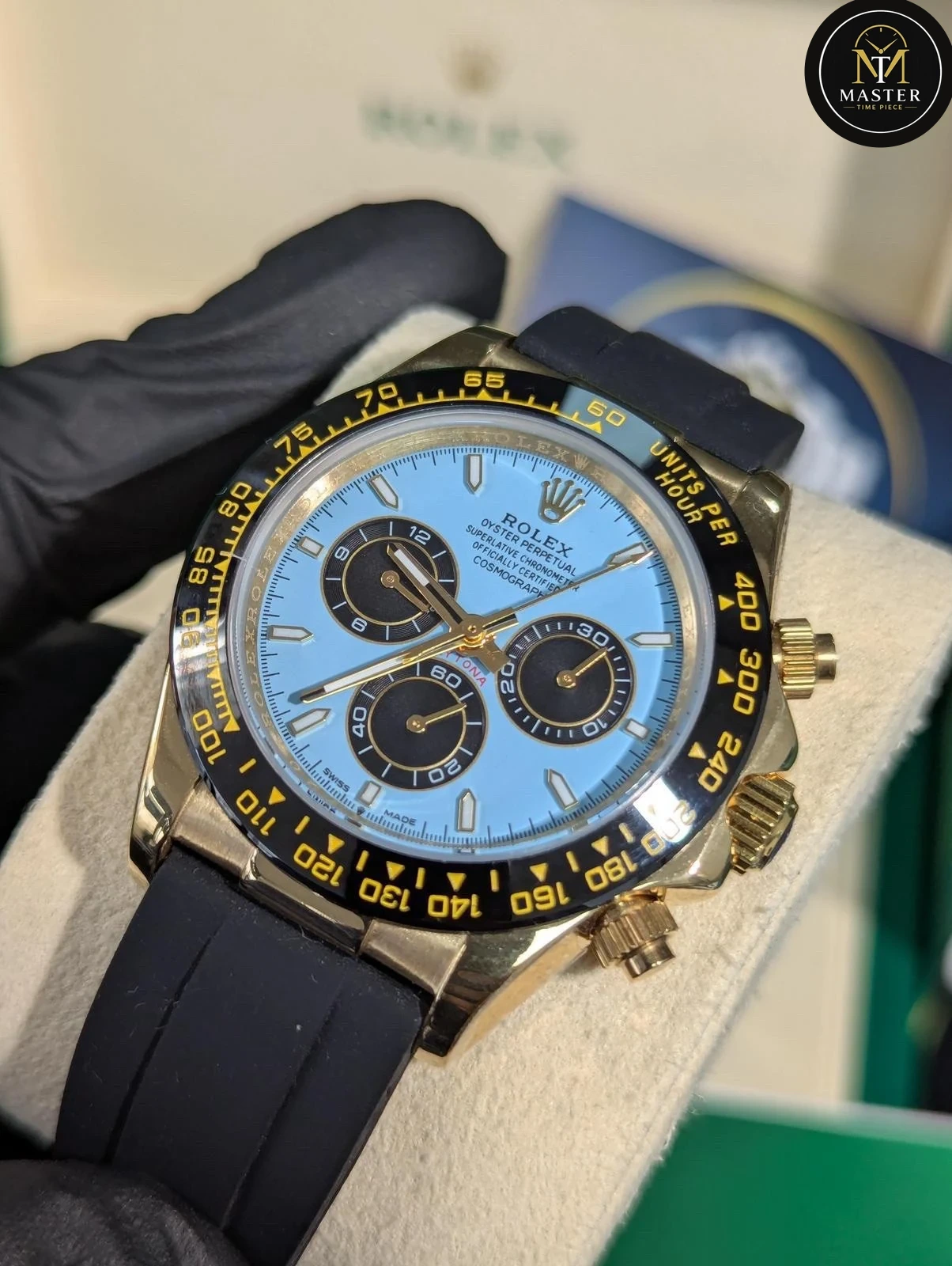 Cosmograph Daytona turquoise blue- 40mm vue 2