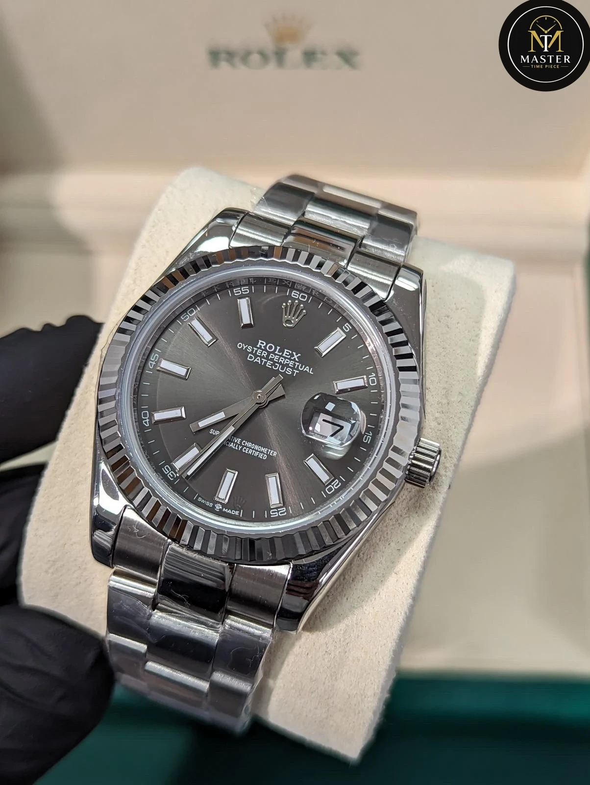 Datejust grey dial Automatic- 41mm vue 2