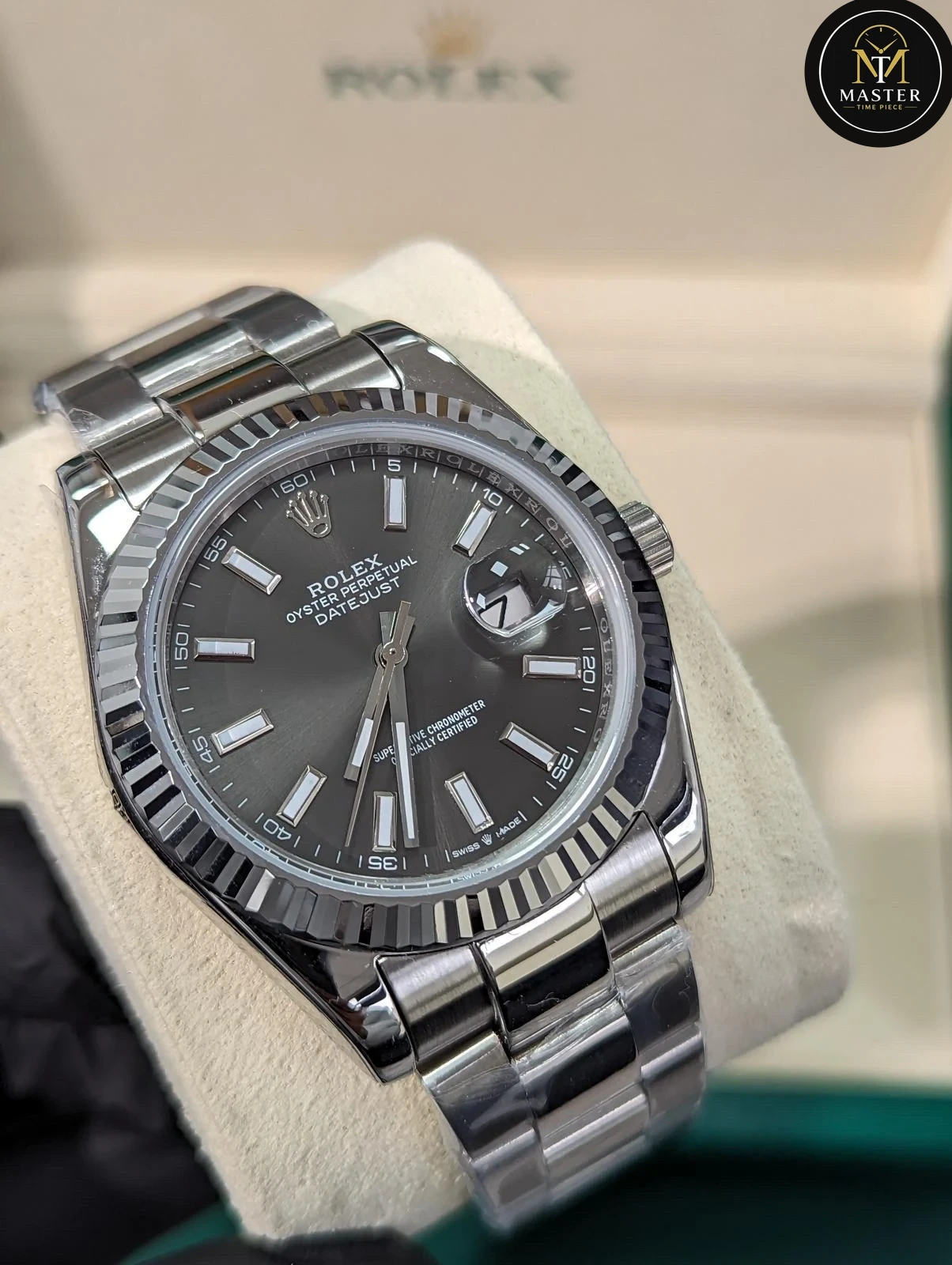 Datejust grey dial Automatic- 41mm vue 3