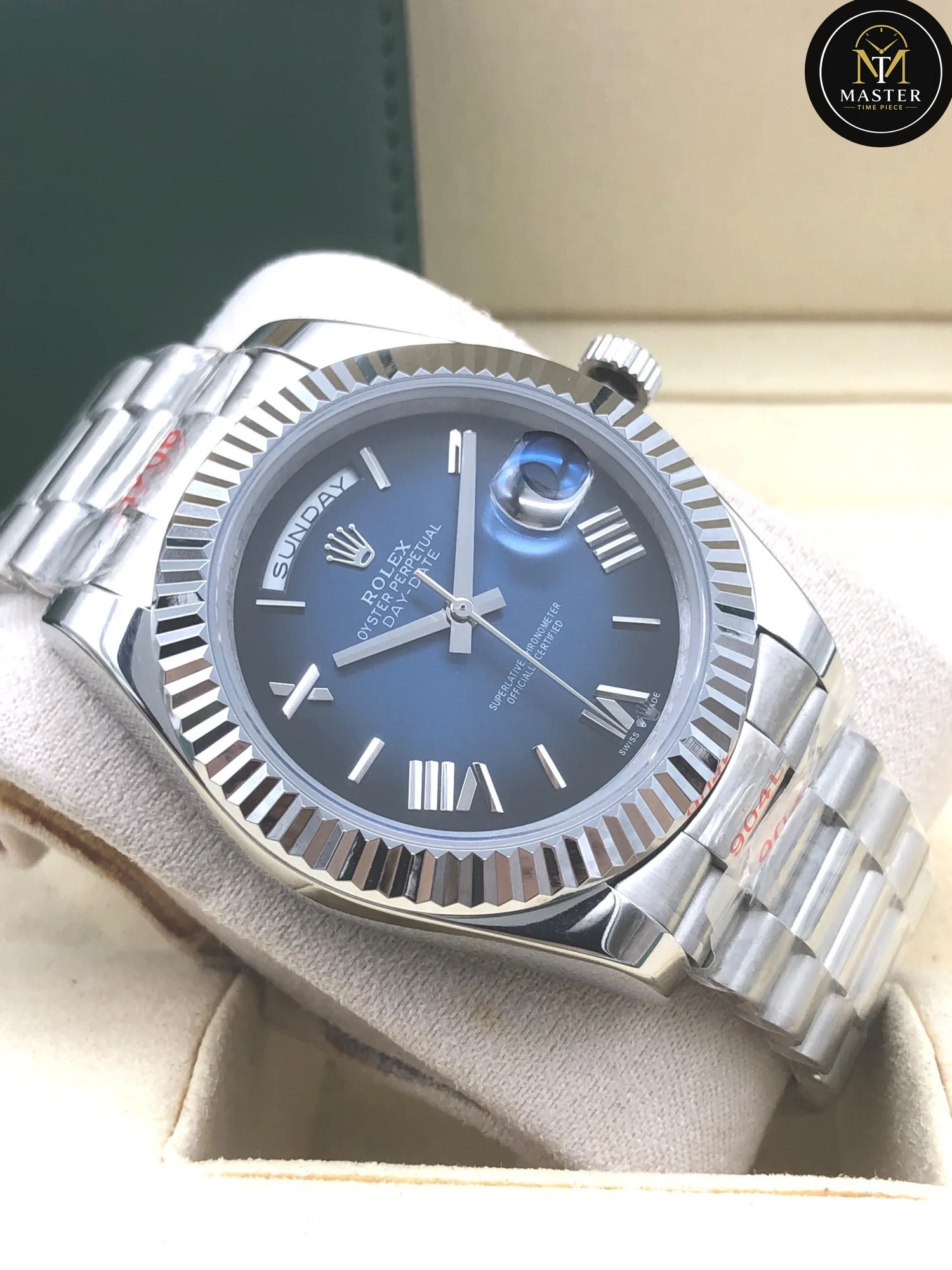 Daydate Blue Dial Automatic – 40mm vue 3