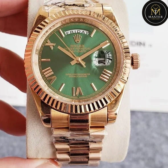 Daydate Rose Gold Green Dial Automatic – 40mm