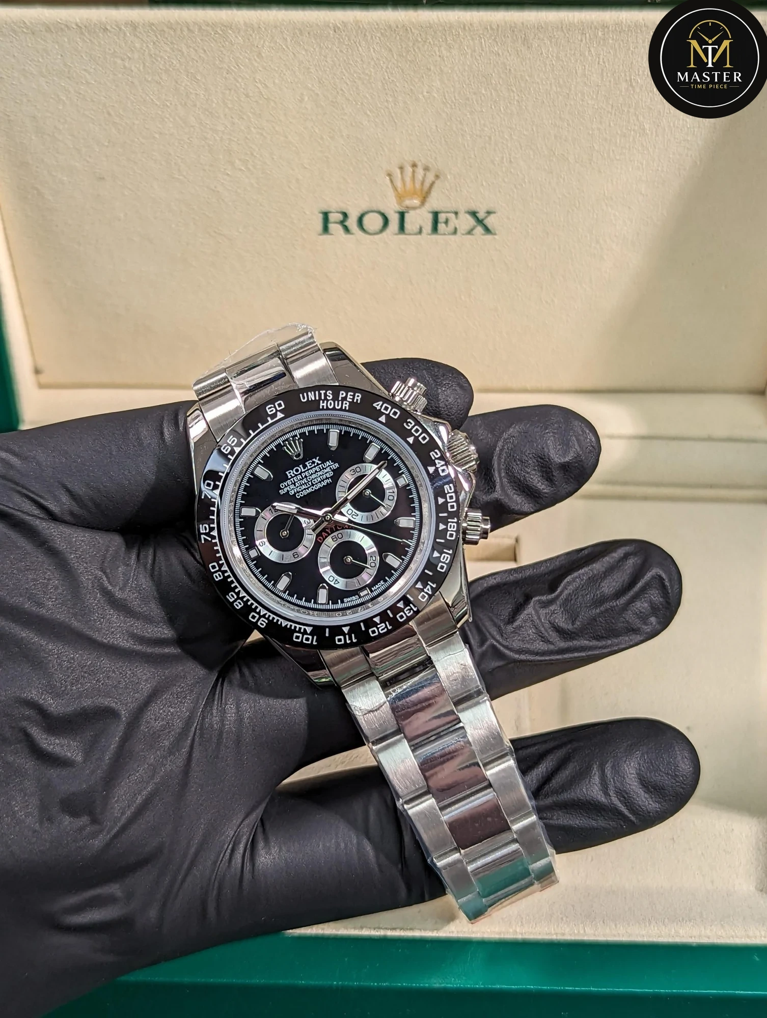 Daytona Black Dial Automatic – 40mm vue 2