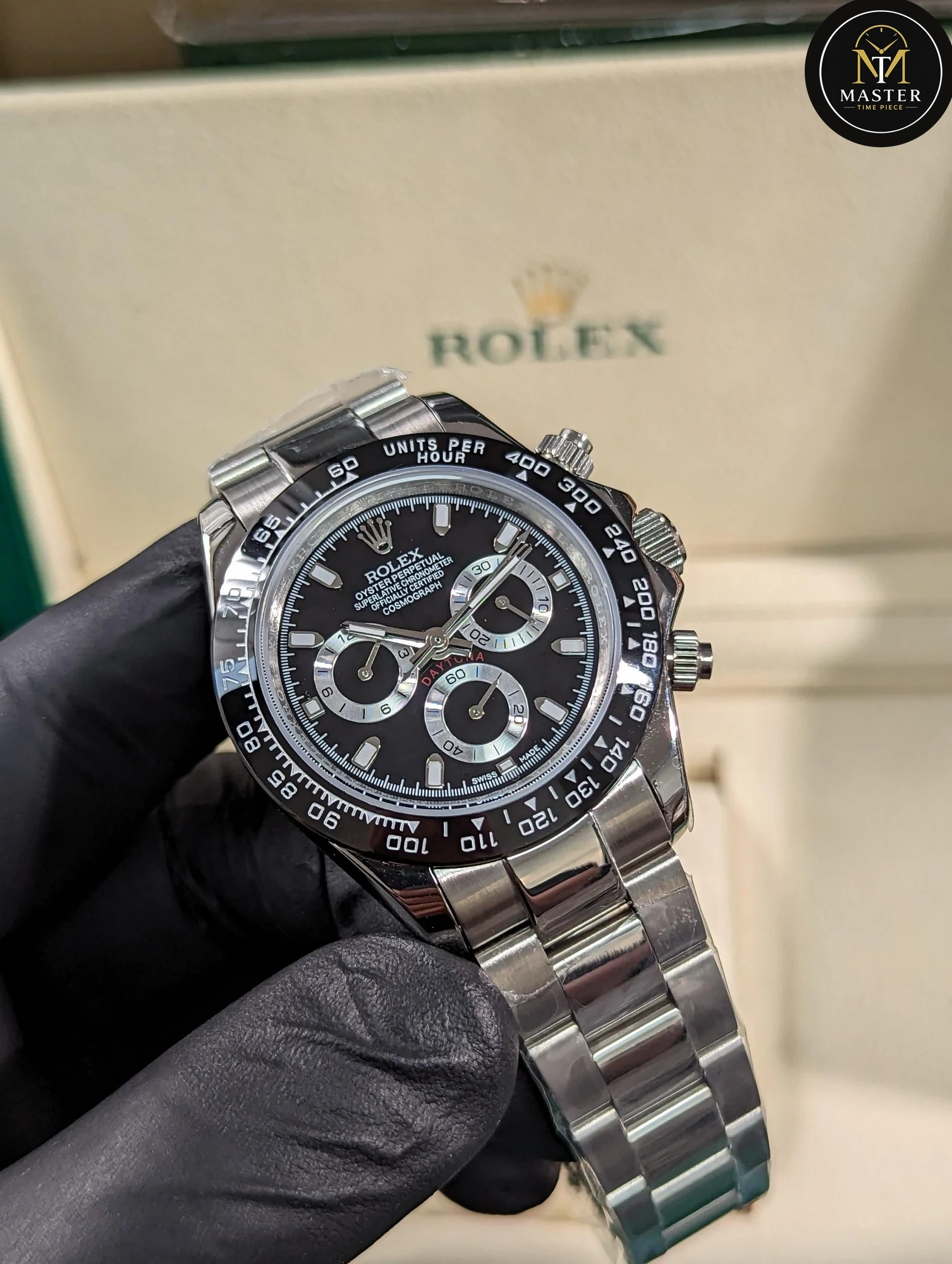 Daytona Black Dial Automatic – 40mm vue 3