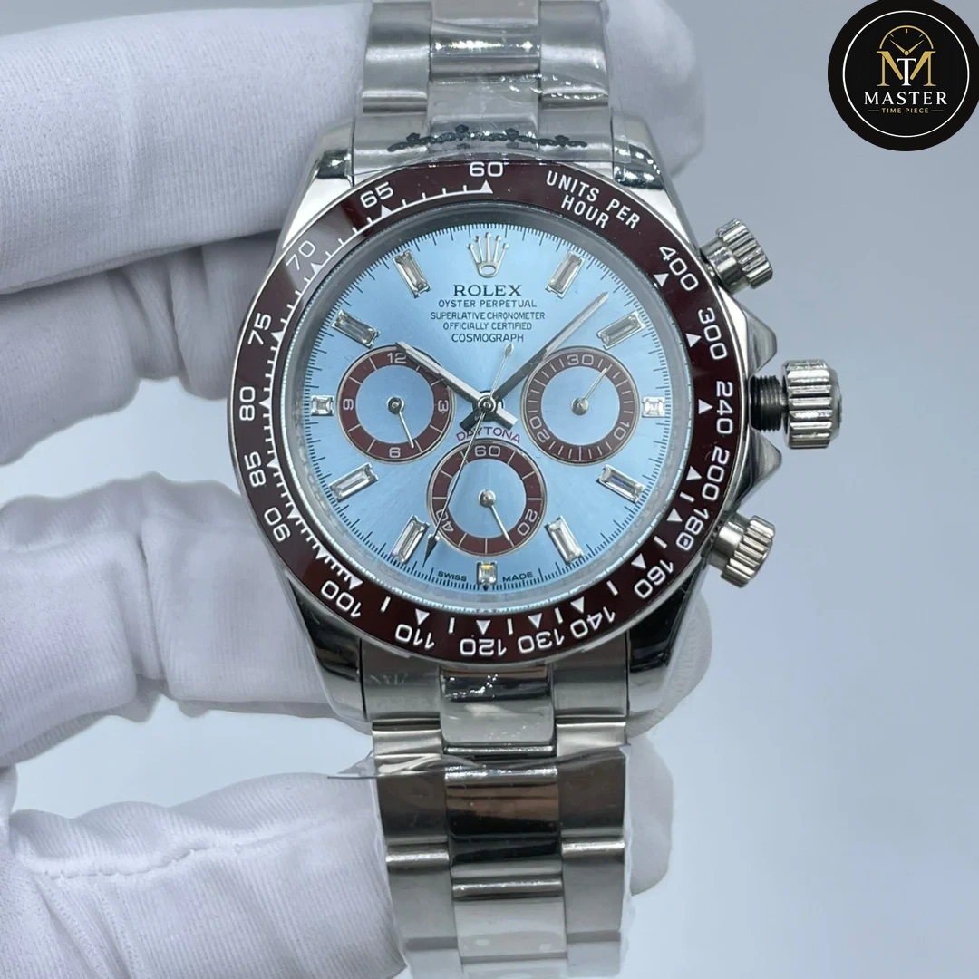 Daytona Icy Blue Automatic Watch- 40mm