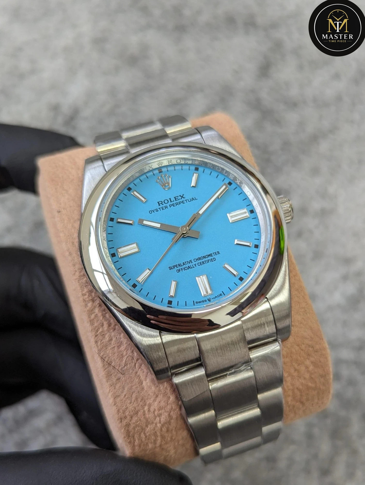 Oyster Perpetual Turquoise Blue dial- 41mm vue 3