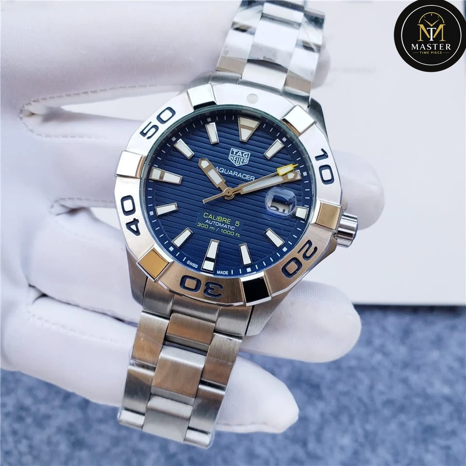 Aquaracer blue dial Automatic movement- 43mm vue 2