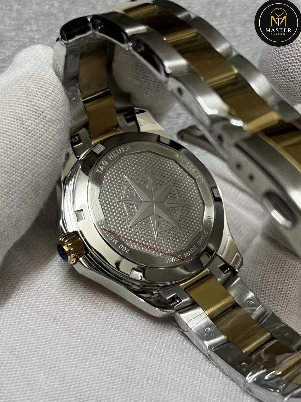 Aquaracer white mother-of-pearl dial- 34mm vue 5