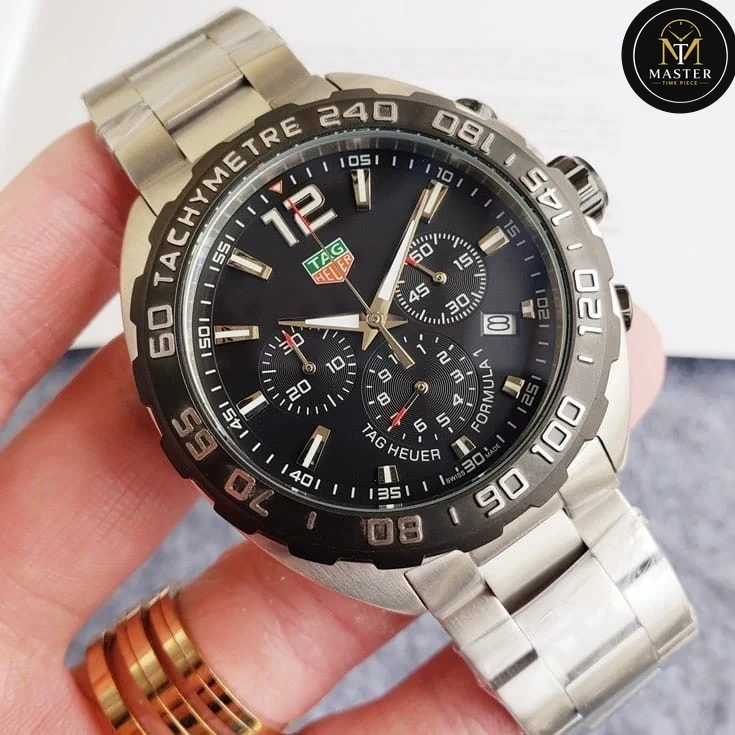 F1 Black Dial Chronograph- 43mm