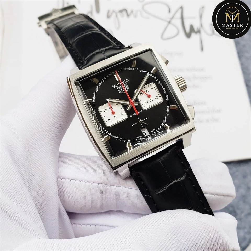 Monaco Black Dial Chronograph- 39mm vue 2