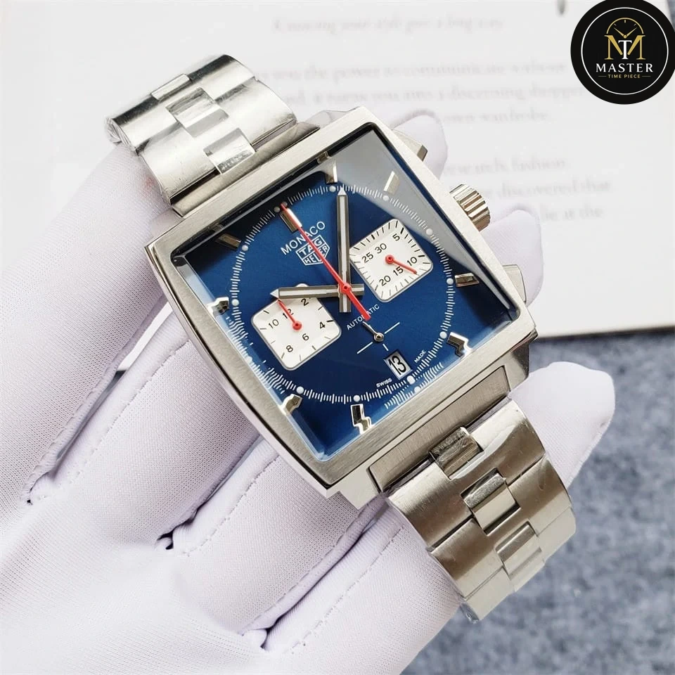 Monaco Blue Dial Chronograph- 39mm vue 2
