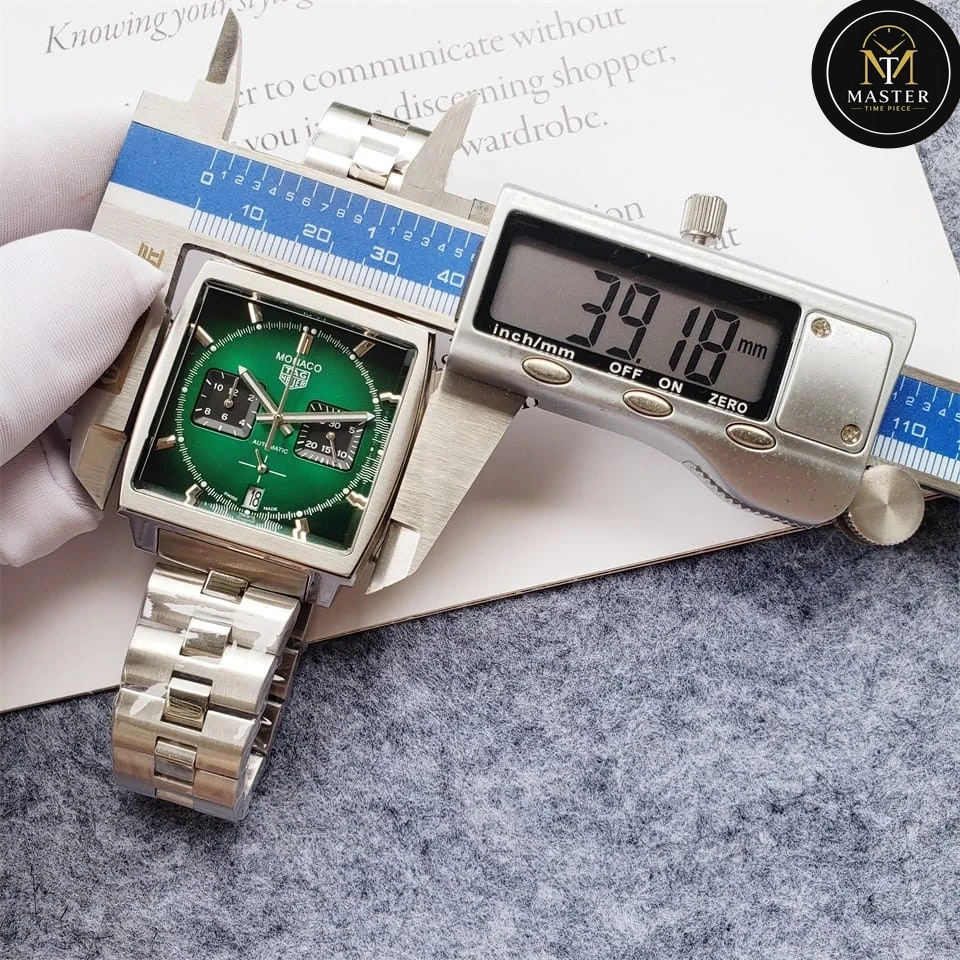 Monaco green Dial -39mm vue 5